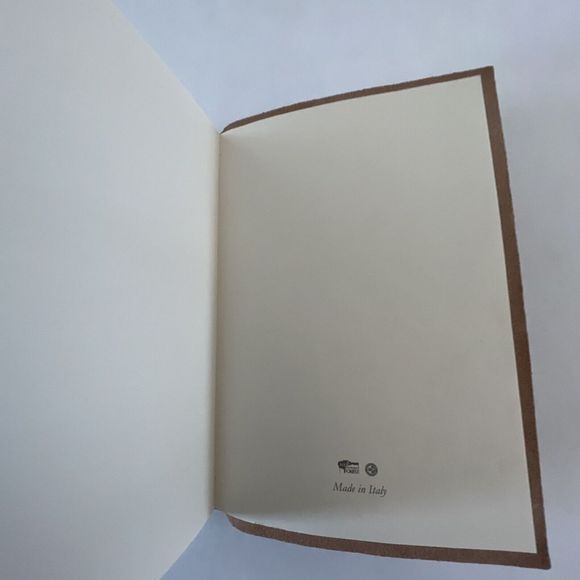 New Genuine Leather Made in Italy World Map Beautiful Lined Notebook - Brown - Picture 7 of 10